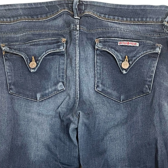 ❤️ Hudson Collin Flap Skinny Jeans Dark Wash Sz 32 - Picture 8 of 13